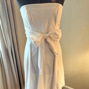 White House Black Market Strapless Dress sz 6